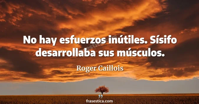 Cita de Roger Caillois