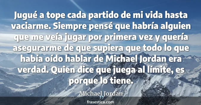 Cita de Michael Jordan