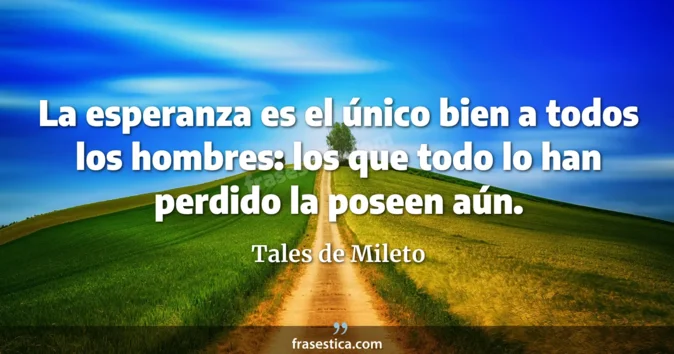 Cita de Tales de Mileto