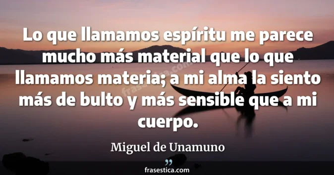 Cita de Miguel de Unamuno