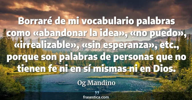 Cita de Og Mandino
