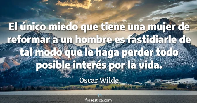 Cita de Oscar Wilde