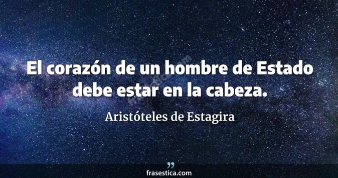 Cita de Aristóteles de Estagira