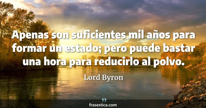 Cita de Lord Byron