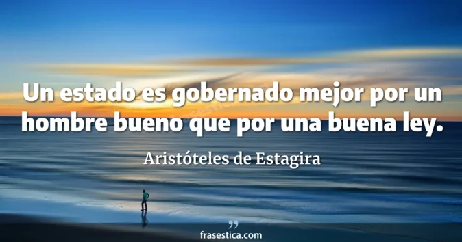 Cita de Aristóteles de Estagira