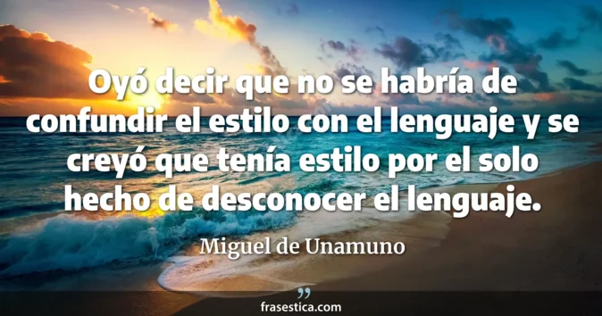 Cita de Miguel de Unamuno