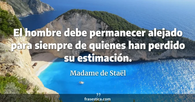 Cita de Madame de Staël