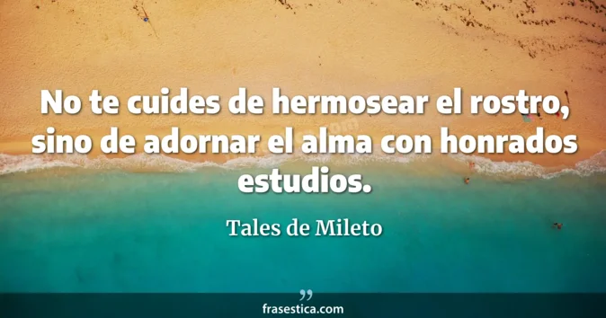 Cita de Tales de Mileto