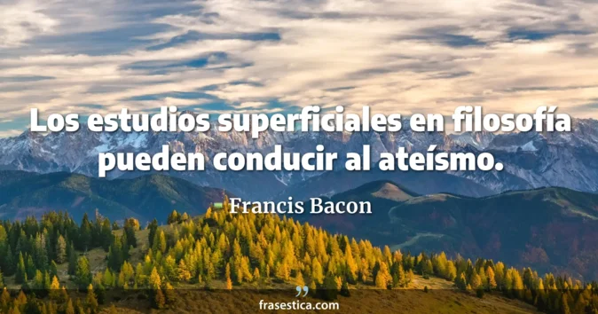 Cita de Francis Bacon