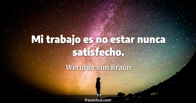Cita de Wernher von Braun