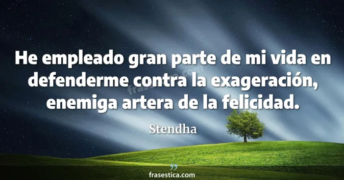 Cita de Stendha