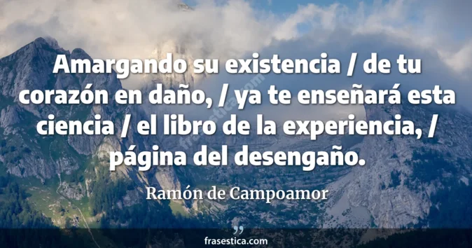 Cita de Ramón de Campoamor