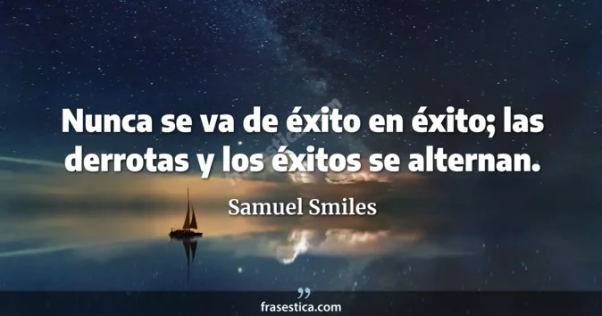Cita de Samuel Smiles
