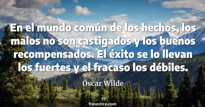 Cita de Oscar Wilde