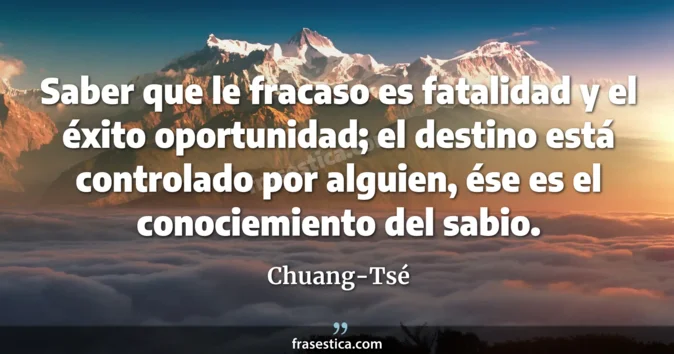 Cita de Chuang-Tsé