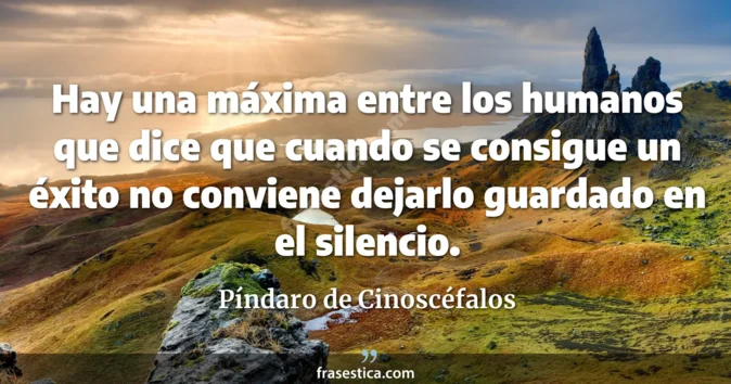Cita de Píndaro de Cinoscéfalos