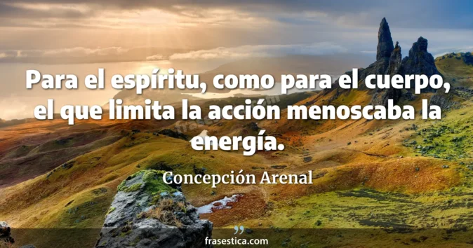 Cita de Concepción Arenal
