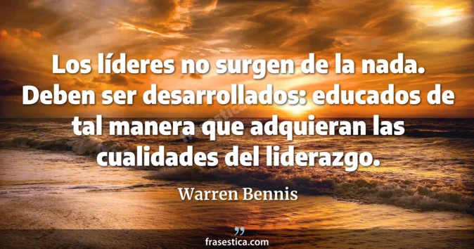 Cita de Warren Bennis