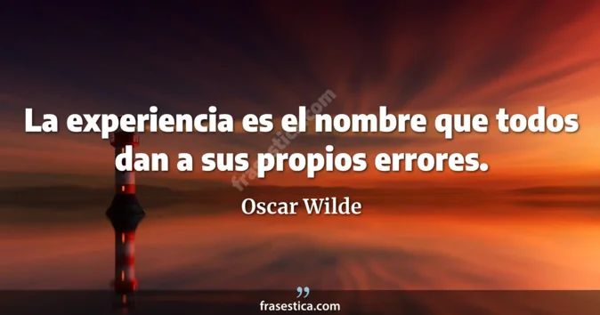 Cita de Oscar Wilde