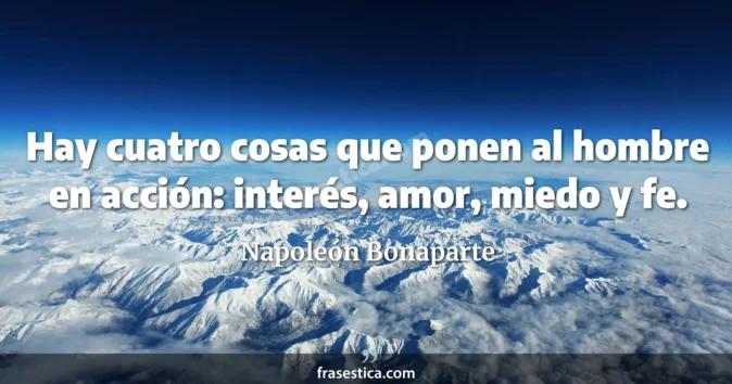 Cita de Napoleón Bonaparte