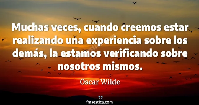 Cita de Oscar Wilde