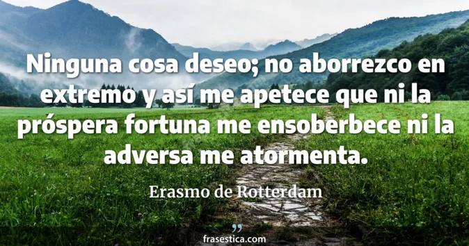 Cita de Erasmo de Rotterdam