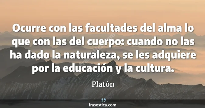 Cita de Platón