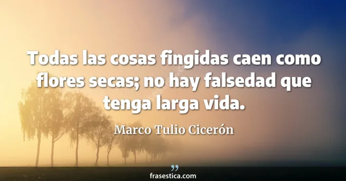 Cita de Marco Tulio Cicerón