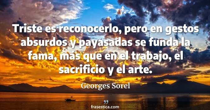 Cita de Georges Sorel