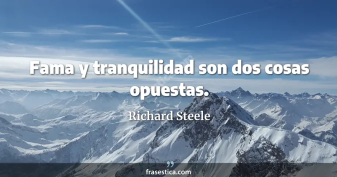 Cita de Richard Steele