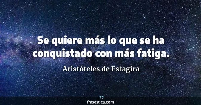 Cita de Aristóteles de Estagira