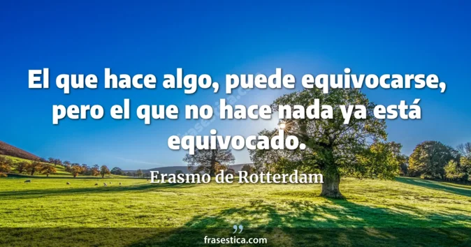 Cita de Erasmo de Rotterdam
