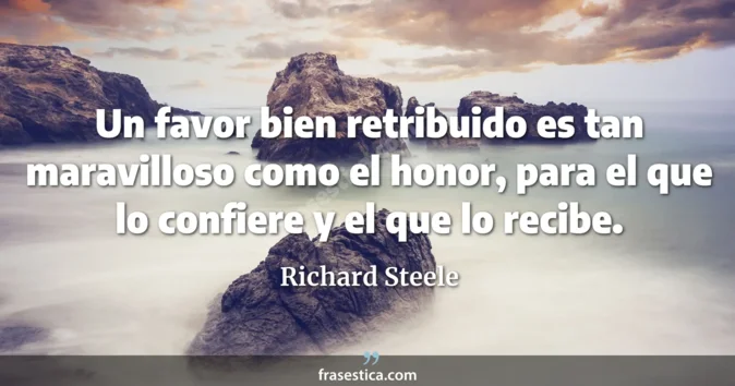 Cita de Richard Steele