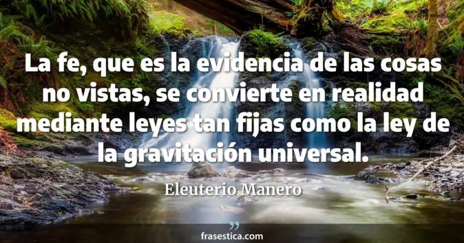 Cita de Eleuterio Manero