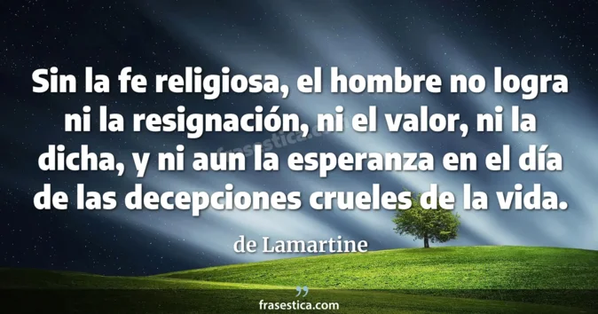Cita de de Lamartine