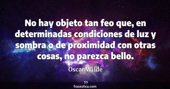 Cita de Oscar Wilde