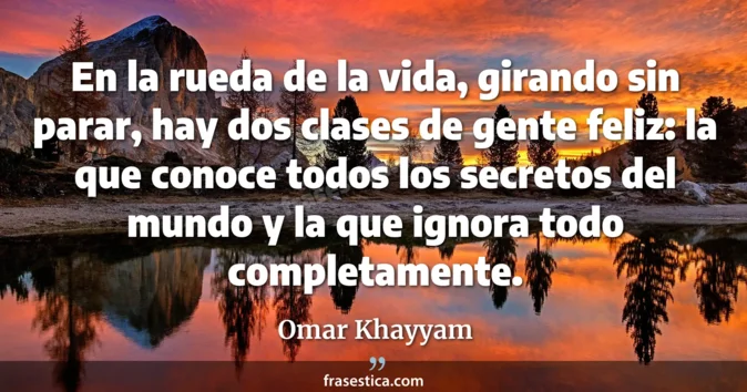 Cita de Omar Khayyam