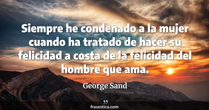 Cita de George Sand