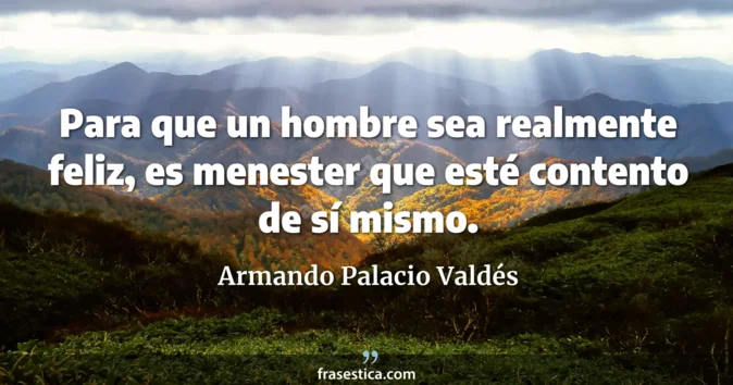 Cita de Armando Palacio Valdés