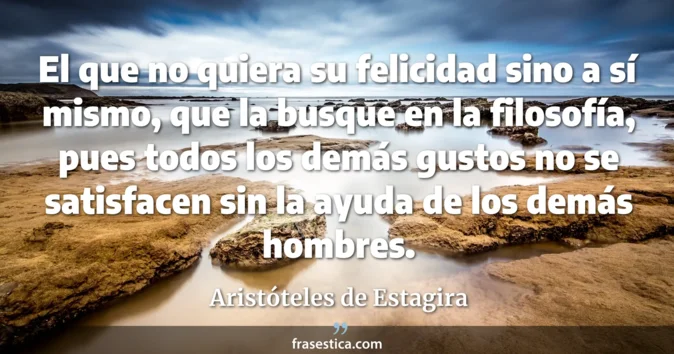 Cita de Aristóteles de Estagira