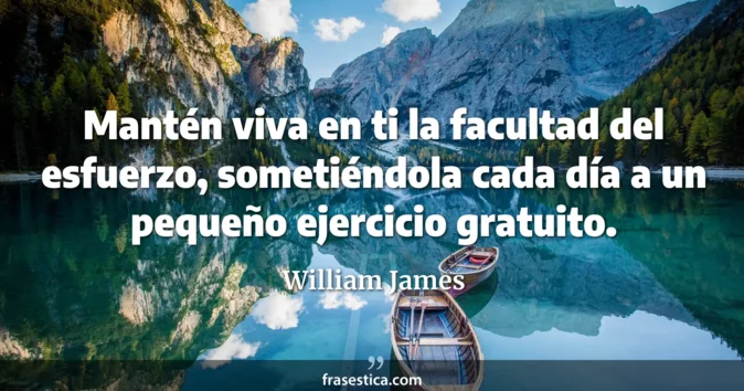 Cita de William James