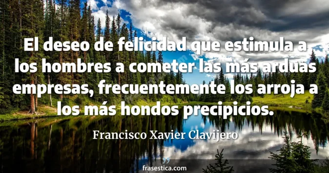 Cita de Francisco Xavier Clavijero