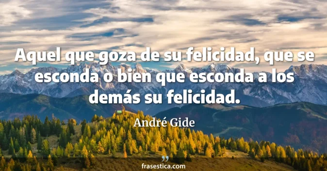 Cita de André Gide