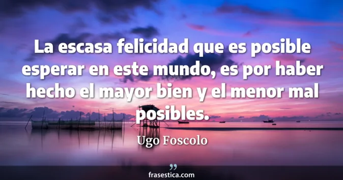 Cita de Ugo Foscolo