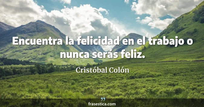Cita de Cristóbal Colón