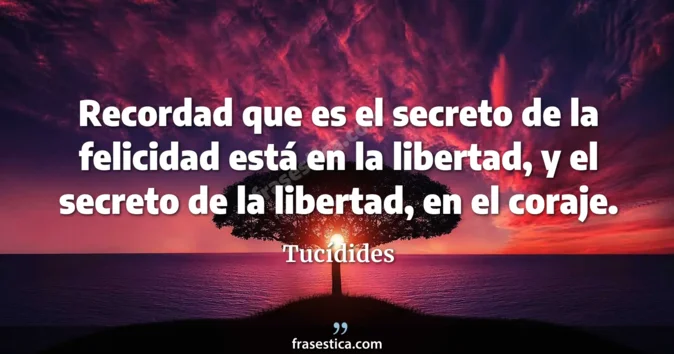 Cita de Tucídides