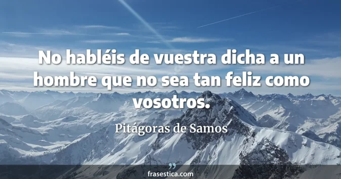 Cita de Pitágoras de Samos