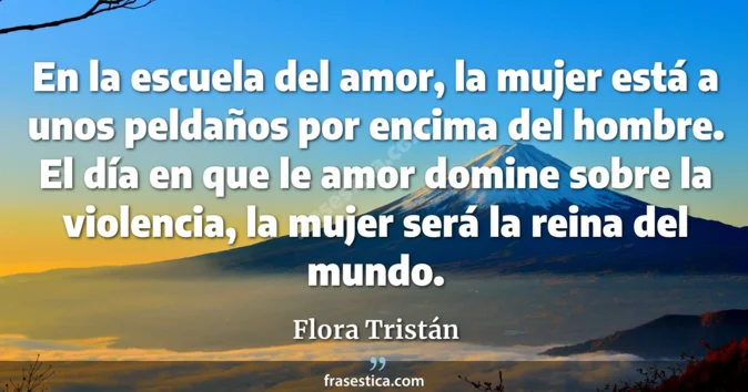 Cita de Flora Tristán
