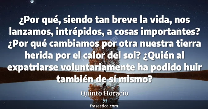 Cita de Quinto Horacio