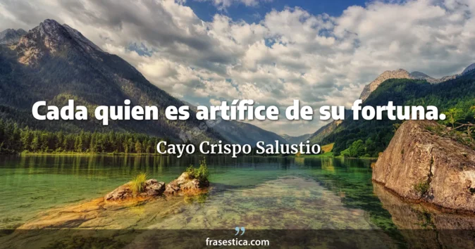 Cita de Cayo Crispo Salustio